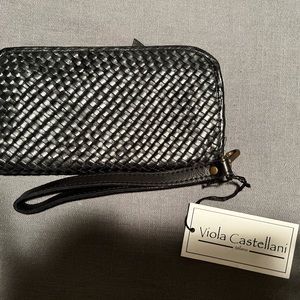 Viola Castellani Milano Butterysoft NWT 9177N Nero wallet. Made in Italy